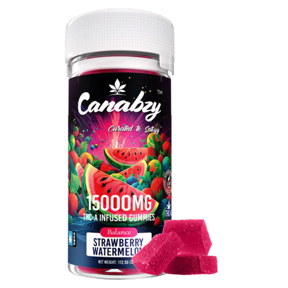 Canabzy THC-A Infused Gummies 15000mg 30ct/jar