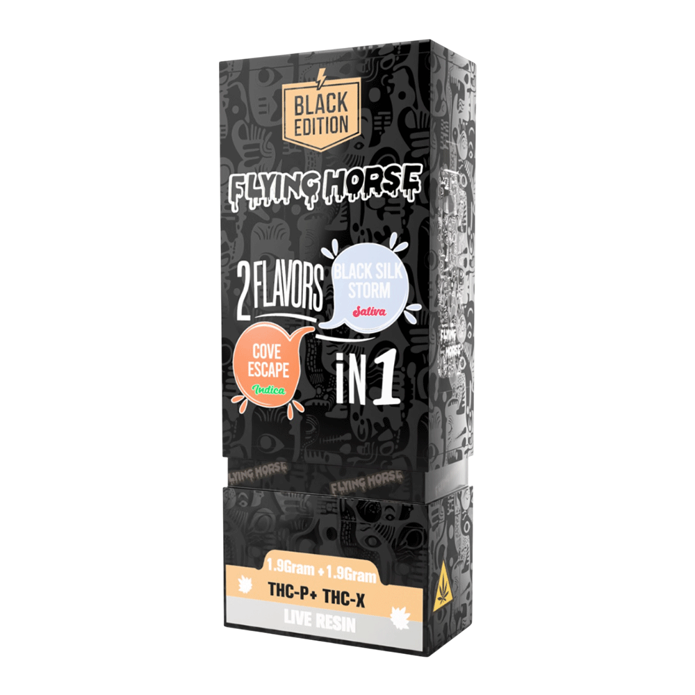 Flying Horse Black Edition 2in1 Disposable 3.8gm | 1Ct