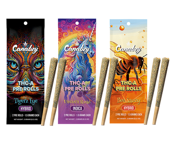 Canabzy THC-A 3gm Pre Rolls | 2 Pre Rolls/Pack