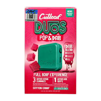 Cutleaf Duos Pop & Dab Gummies (3 Gummies + 1 Dab)