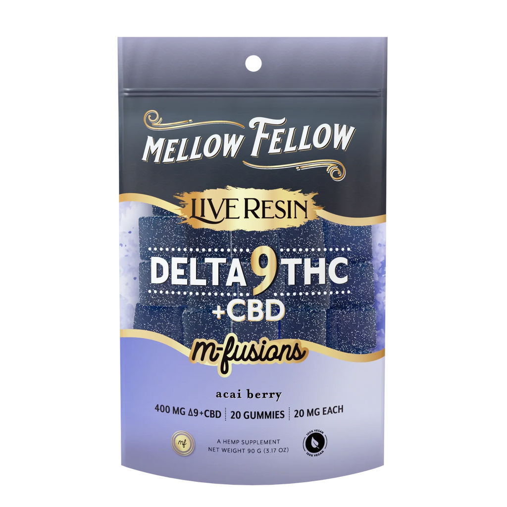 Mellow Fellow Live Resin D9 M-Fusion Gummies 20ct