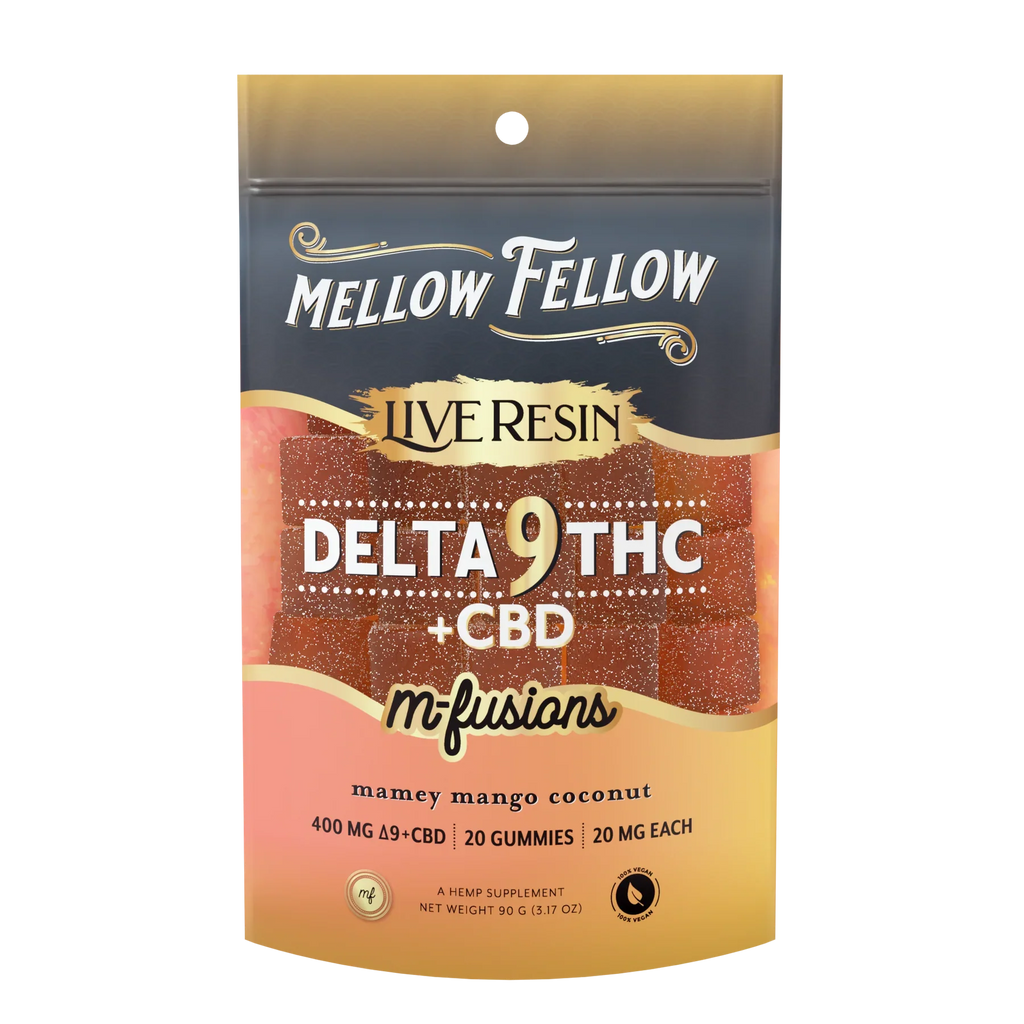 Mellow Fellow Live Resin D9 M-Fusion Gummies 20ct