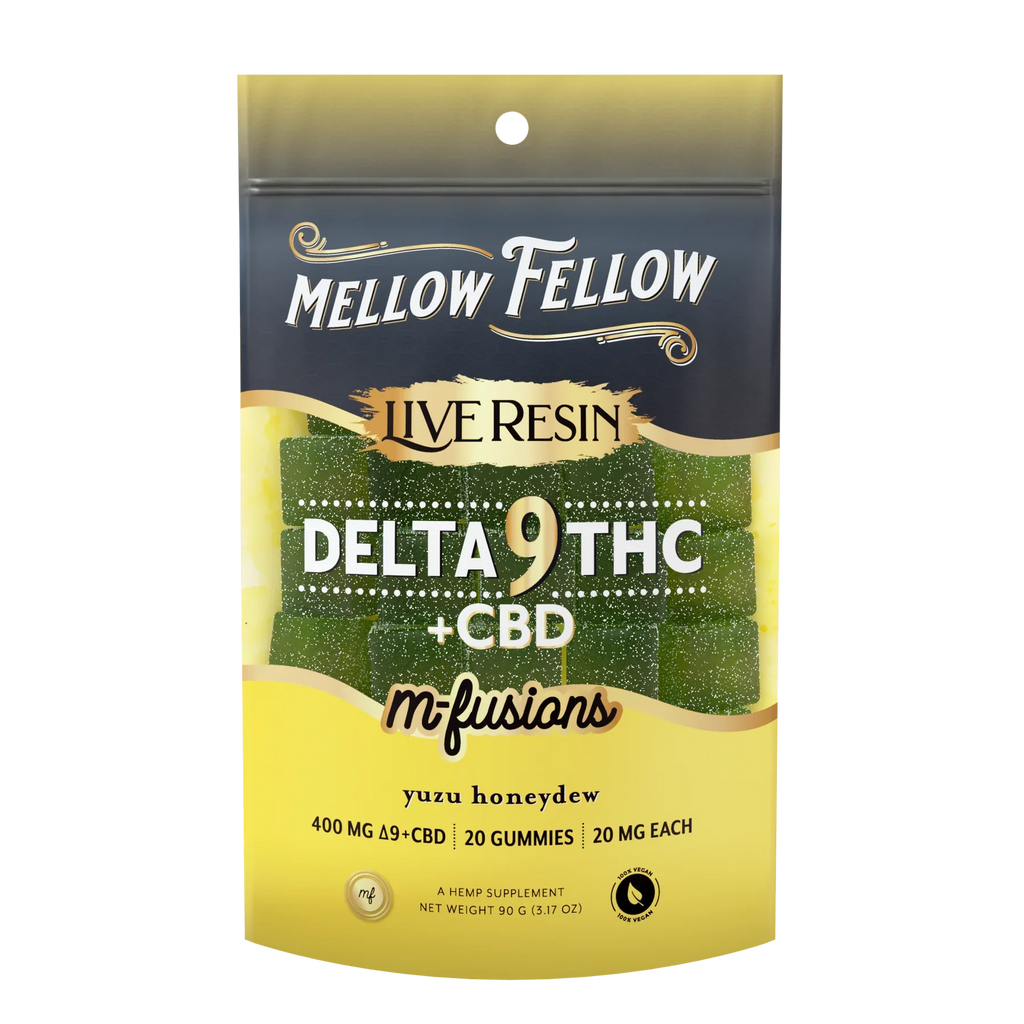 Mellow Fellow Live Resin D9 M-Fusion Gummies 20ct