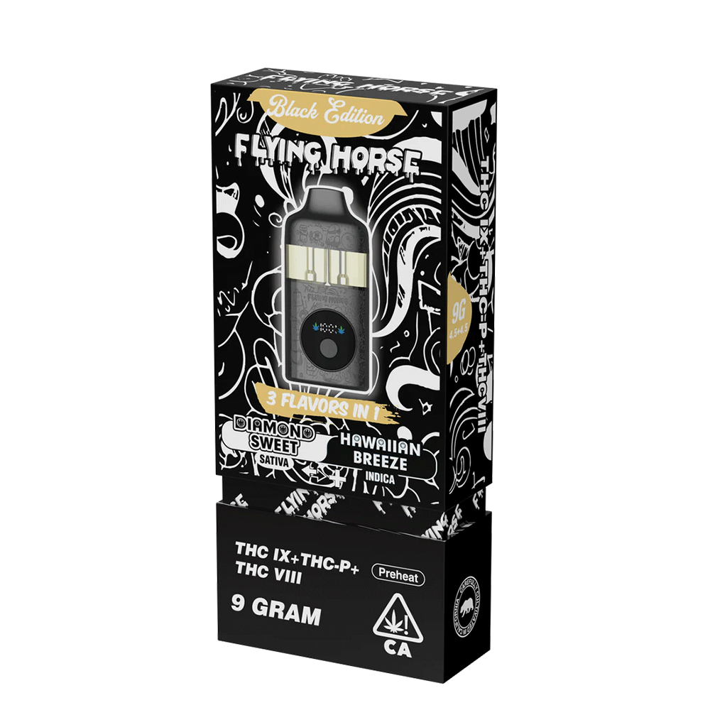 Flying Horse Stoner Blend 9gram Black Edition | 1 Ct (THC IX+THC P+THC VIII)