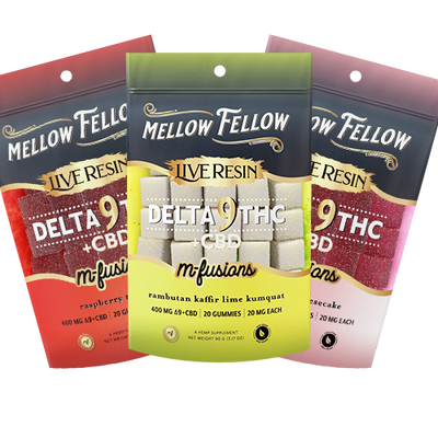 Mellow Fellow Live Resin D9 M-Fusion Gummies 20ct