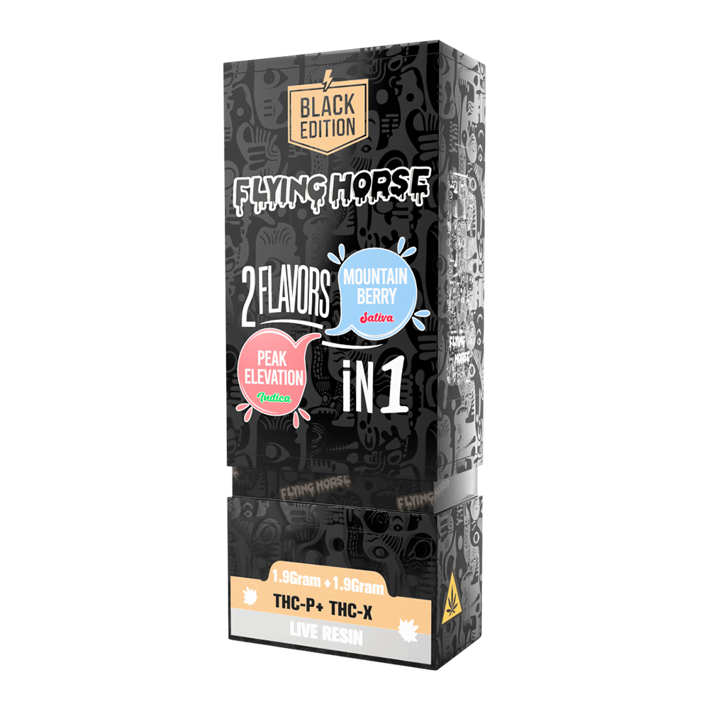 Flying Horse Black Edition 2in1 Disposable 3.8gm | 1Ct