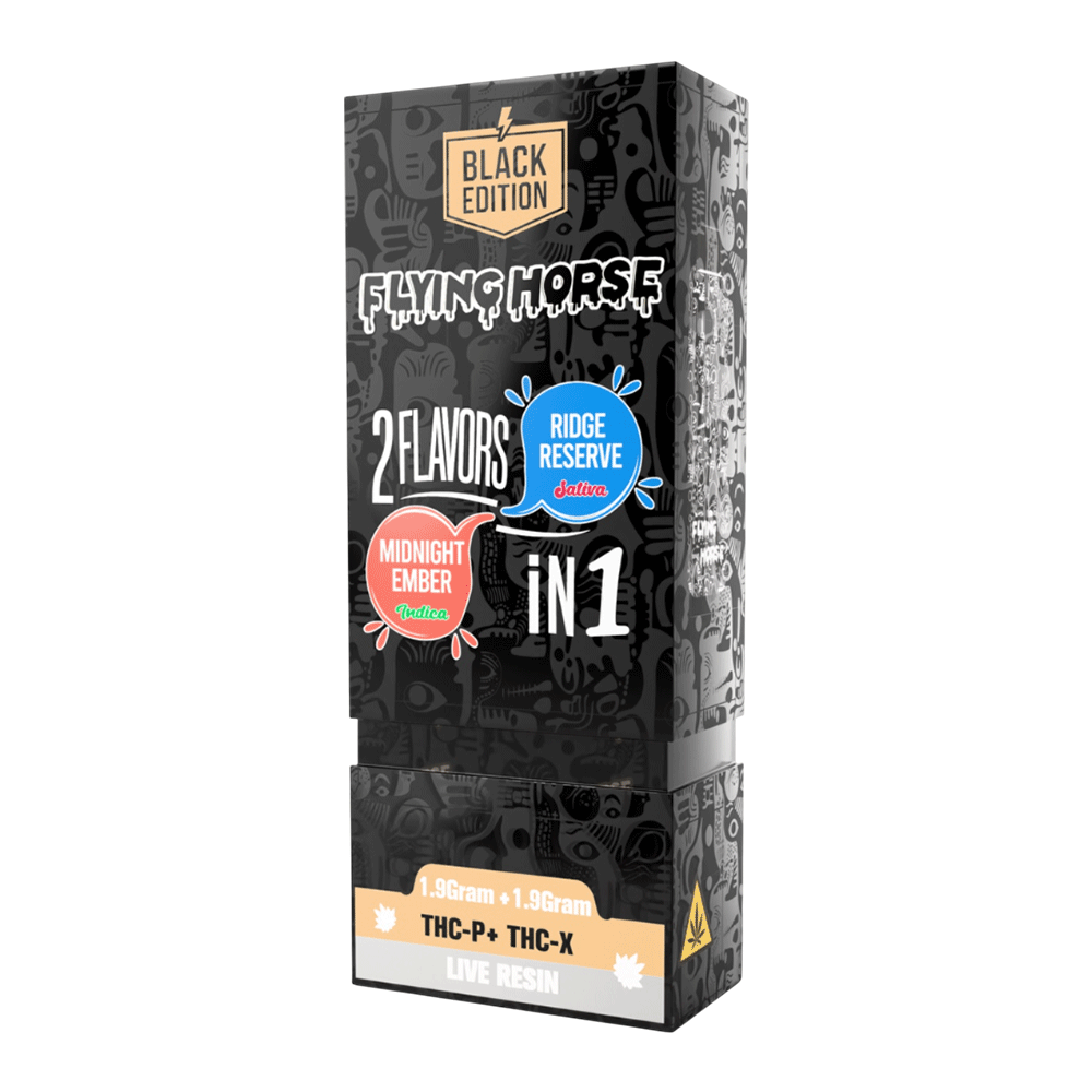 Flying Horse Black Edition 2in1 Disposable 3.8gm | 1Ct