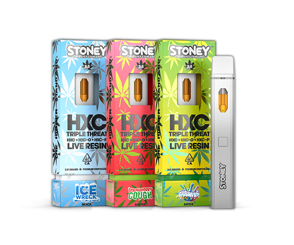 STONEY 3500MG HXC TRIPLE THREAT LIVE RESIN DISPOSABLES 1 ct