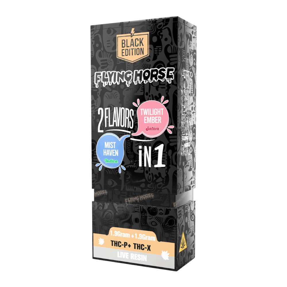 Flying Horse Black Edition 2in1 Disposable 3.8gm | 1Ct