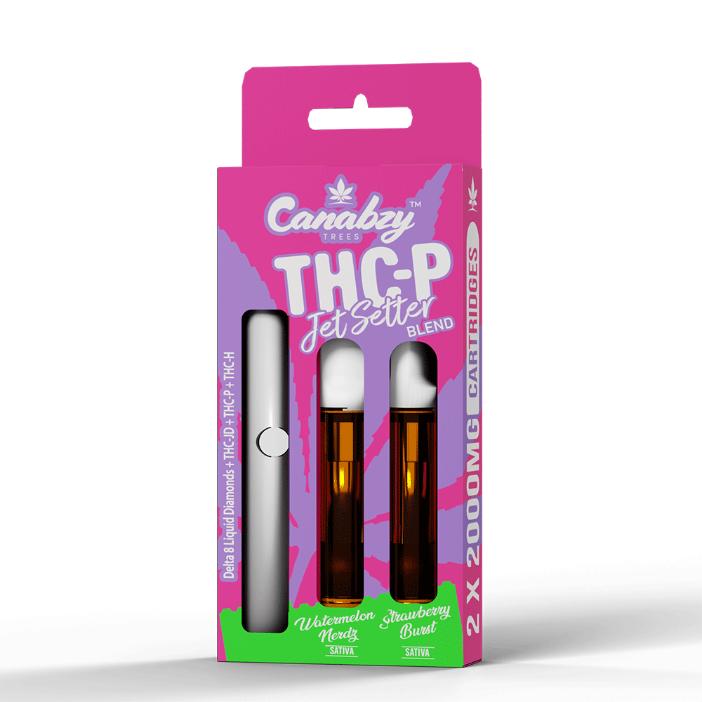 Canabzy Jet Setter Blend Cartridge W/Battery 2 x 2gm