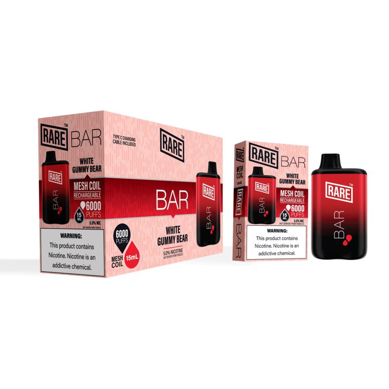 RARE BAR 6000 PUFFS 15ML MESH COIL RECHARGEABLE DISPOSABLE DEVICE  1 ct - Highfi 