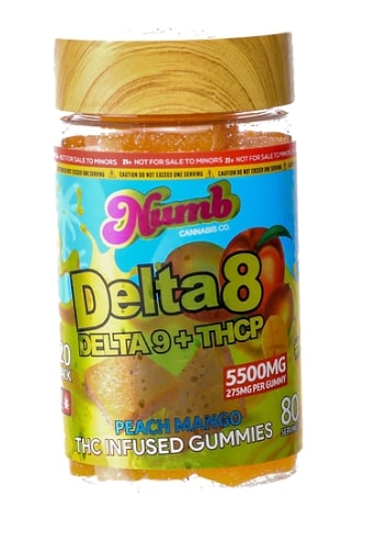 Numb Delta 8 + Delta 9 + THCP 5500mg Gummies 20ct/Pack | 1Pack