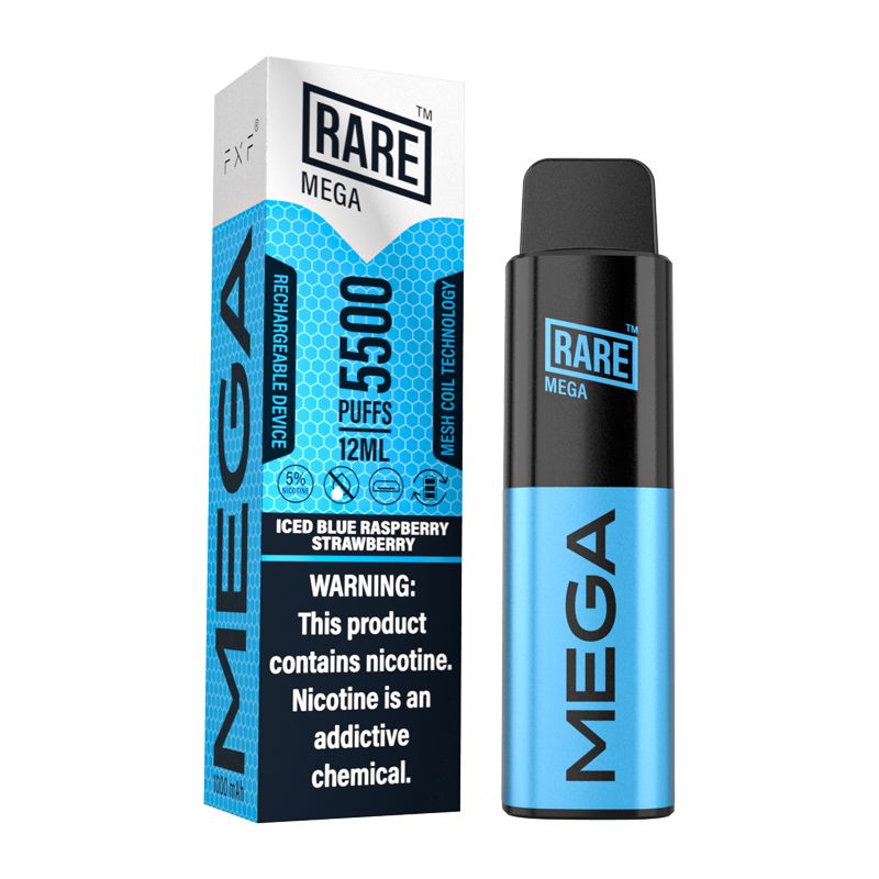 RARE MEGA MESH RECHARGEABLE DISPOSABLE 12ML 5500 PUFFS 1CT - Highfi 