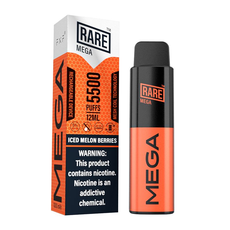 RARE MEGA MESH RECHARGEABLE DISPOSABLE 12ML 5500 PUFFS 1CT - Highfi 