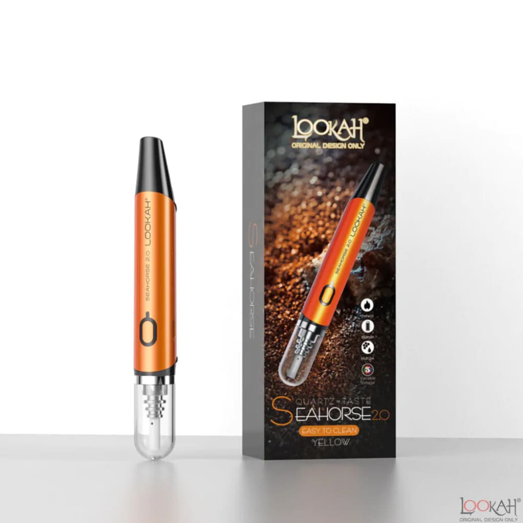 Lookah Seahorse 2.0 Wax Pen Orange Concentrate Vaporizers 6973199594008