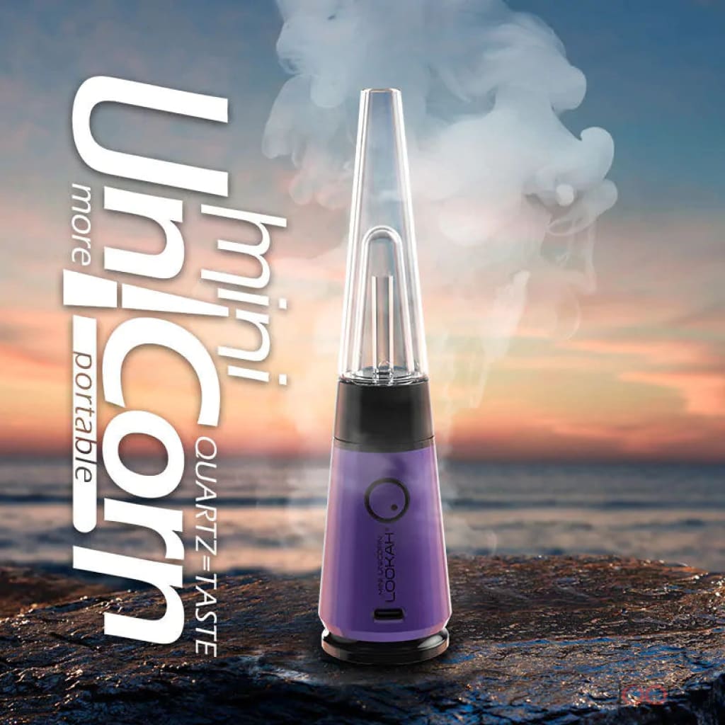 Lookah Unicorn Mini Electric Rig Purple Concentrate Vaporizers 6973199595821