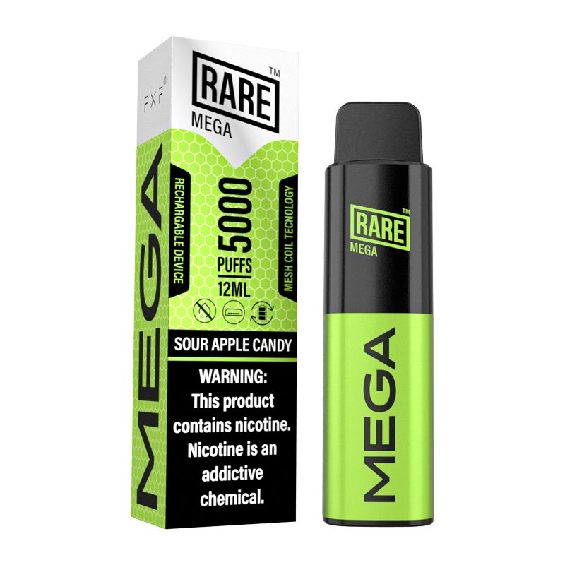 RARE MEGA MESH RECHARGEABLE DISPOSABLE 12ML 5500 PUFFS 1CT - Highfi 